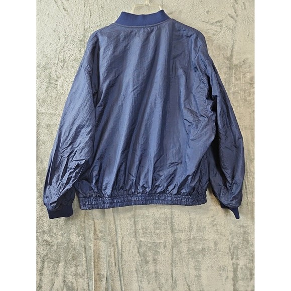 Active Frontier Vintage Men XL Navy Jacket windbreaker rain nylon - Picture 7 of 9